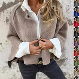 Women's Batwing Sleeve Cardigan  Loose Short Cashmere  Coat