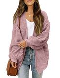 Fashion Lantern-sleeved Sweater With Pockets