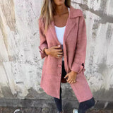 Lapel Single Breasted Cardigan With Pockets