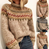 Printed neutral sweater