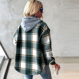 Plaid Hooded Jacket