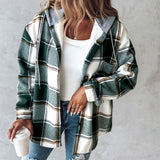 Plaid Hooded Jacket