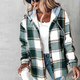 Plaid Hooded Jacket