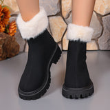 Square-heeled Snow Boots