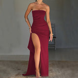 Strapless Split Dress