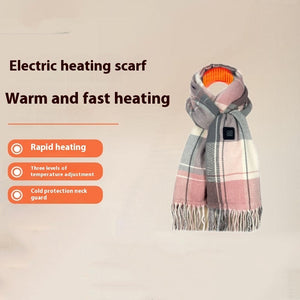 Cold Protection In Winter Warm Electric Heating Scarf Bib Shawl