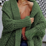 Thick Sweater Cardigan For Women