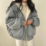 Simple, Loose And Thickened Cotton Coat