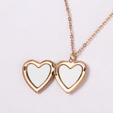 Blank Thermal Transfer Supplies Peach Heart Round Love Necklace Pendant