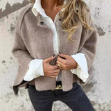 Women's Batwing Sleeve Cardigan  Loose Short Cashmere  Coat