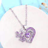 Ins Butterfly Love Necklace With Rhinestones