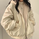 Simple, Loose And Thickened Cotton Coat