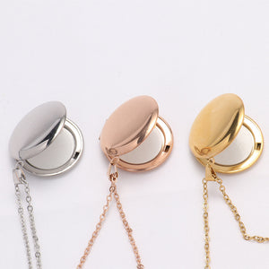 Blank Thermal Transfer Supplies Peach Heart Round Love Necklace Pendant