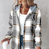 Plaid Hooded Jacket