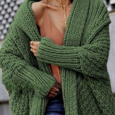 Thick Sweater Cardigan For Women