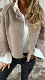 Women's Batwing Sleeve Cardigan  Loose Short Cashmere  Coat