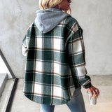 Plaid Hooded Jacket