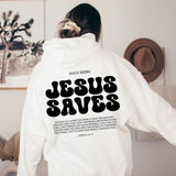 Jesus Saves Hoodie Bible Verses Appear Church Sweater