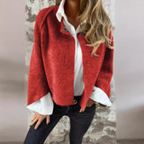 Women's Batwing Sleeve Cardigan  Loose Short Cashmere  Coat