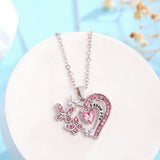 Ins Butterfly Love Necklace With Rhinestones