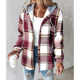 Plaid Hooded Jacket