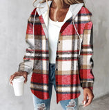 Plaid Hooded Jacket