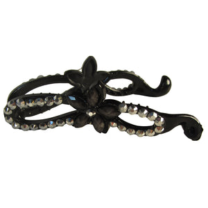 Ladies fashion stone flower hair clip