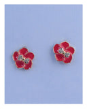 Flower stud earrings