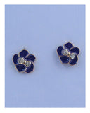 Flower stud earrings