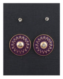 Sun studs earrings