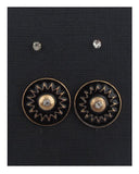 Sun studs earrings