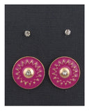 Sun studs earrings