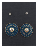 Sun studs earrings