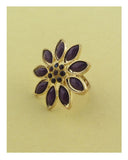 Flower adjustable ring