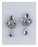 Faux crystal drop earrings