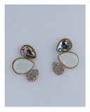 Faux stone earrings