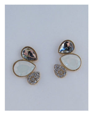 Faux stone earrings