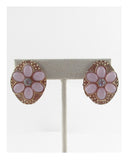 Faux stone Clip on earrings