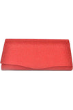 Rectangular shiny evening clutch