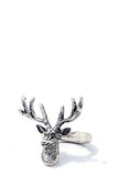 Chic modern stretchable deer ring