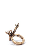 Chic modern stretchable deer ring