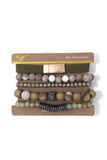 Semi Precious Stone Bracelet Set