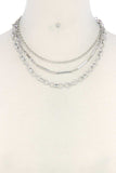 Metal Chain Layered Necklace