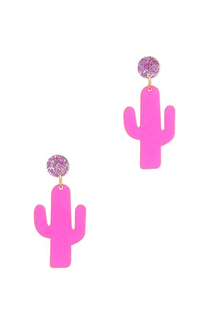 Cactus Post Drop Earring