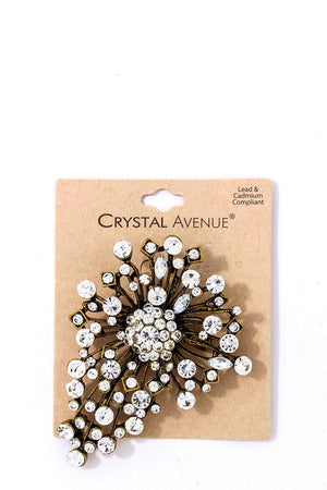 Stylish Modern Multi Rhinestone Brooch