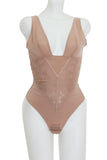 Lace And Mesh Bodysuit Shapewear