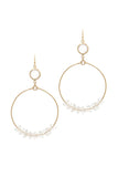 Cutout Circle Drop Earring