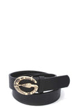 Snake Buckle Pu Leather Belt