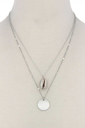 Shell Charm Layered Necklace