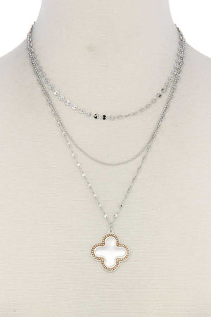 Cross Charm Y Shape Layer Necklace